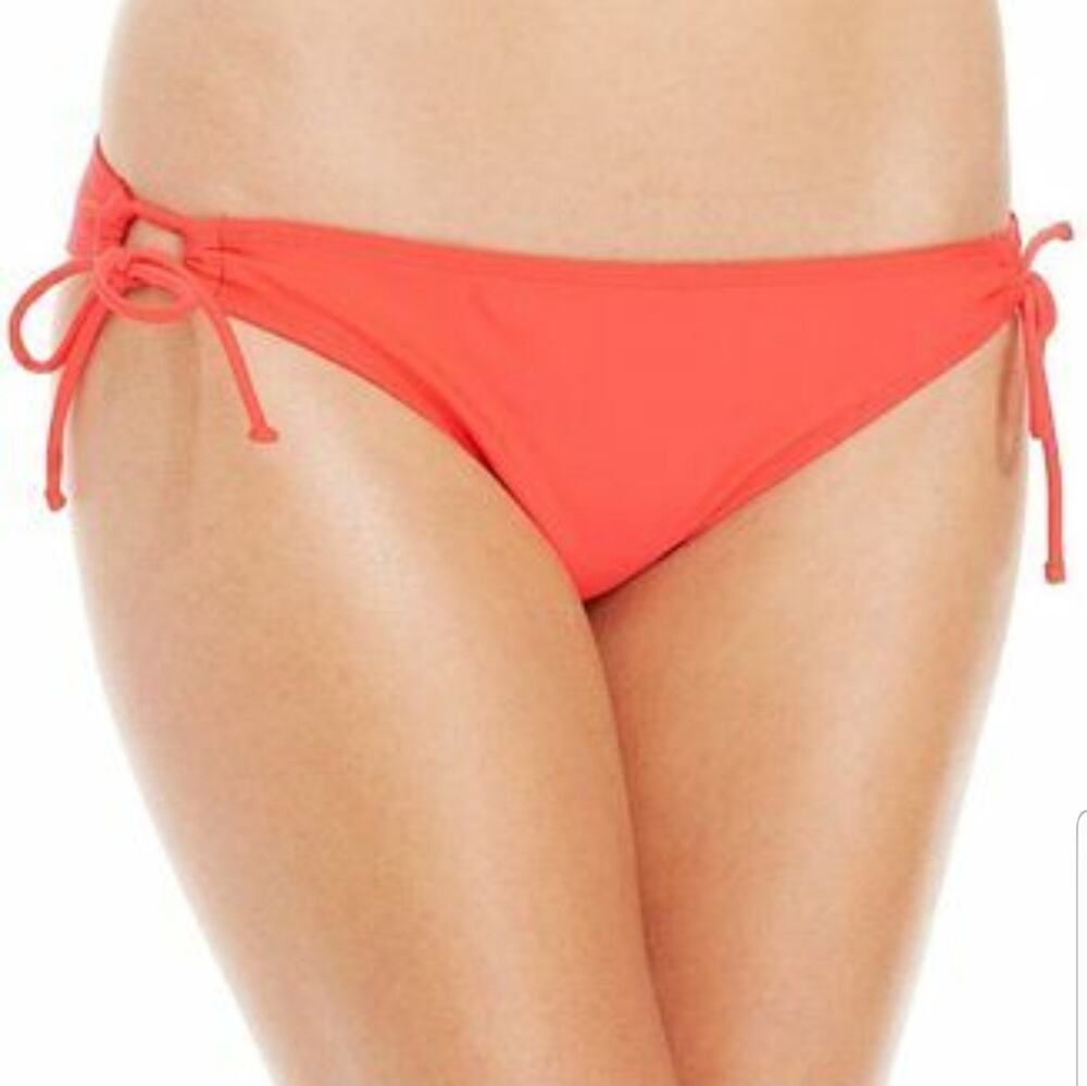 NWT Raisins Sweet Pea Coral Side Tie Bikini Bottoms Small